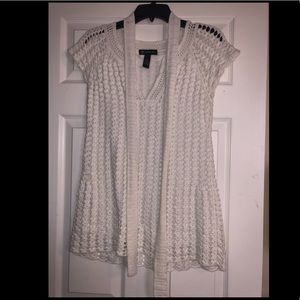 INC White Crocheted Top